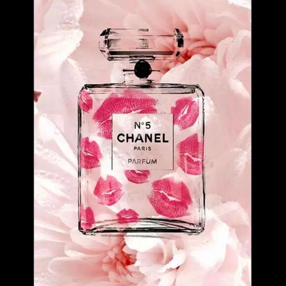 luxury home decor~ Coco Chanel # 5 perfume stilettos lipstick Wall Art CHOOSE 3 - Picture 6 of 13